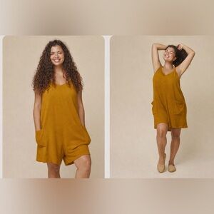 Jungmaven Mustard Yellow Sespe Romper